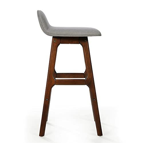 Christopher Knight Home Anatoli Fabric Barstools, 2-Pcs Set, Light Gray #TOP5