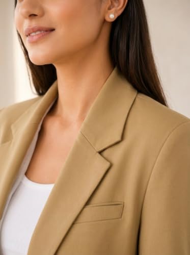 Image of SaintX Women's Premium Formal Blazer | Fully Lined | Regular Fit | 4-Way Stretchable Ultra-Light Fabric | Fashion-Forward | Office /Meetings (WB01)
