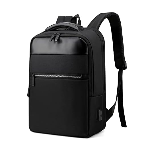Xnuoyo Mochilas Portatil, Resistente al Agua Mochila con Puerto de USB para Ordenador, Multifuncional Mochila de Gran Capacidad para Hombre Mujer Oficina Trabajo Diario Negocio (Negro)