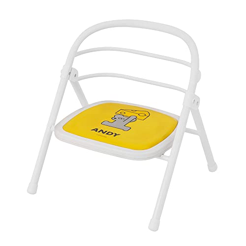 折りたたみパイプイス ねずみのANDY ホワイト