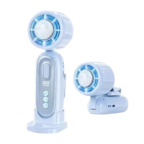 Mini ventilador de mano a pilas ideal para camping y senderismo 2