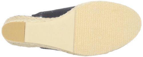 Image of Moda Spana Women's Hide Slingback Espadrille,Black Cotton Voile,13 M US