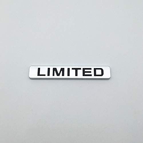 Adhesivo para el maletero del coche, diseño de logotipo de metal cromado plateado Cover