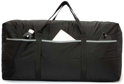 Extra Large Duffle Bag Lightweight, 96L Water Resistant Travel Duffel Bag Foldable for Men Women Camping (BLACK 96L)2
