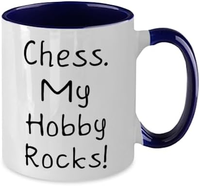 Brilliant Chess Two Tone 11oz Mug, Chess. My Hobby Rocks!, Useful Gifts for Men Women from Friends, Birthday Gifts, Hobby supplies, Hobby equipment, Hobby tools, Hobby kits, Gift ideas for hobbyists, image 4