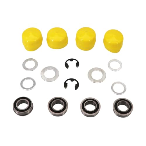 Colcolo Kit de reconstrucción de cojinetes de Rueda de cortacésped, AM118315 AM127304 Piezas Conjunto de Rueda Delantera para 180 185 GT242 GT262 GT275