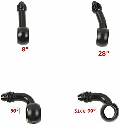 Miniatura 8 de Manguera de freno de motocicleta trenzada, tubo de embrague hidráulico AN3 de 15.748-94.488 in, tubería de aceite DOT de acero inoxidable para ATV,