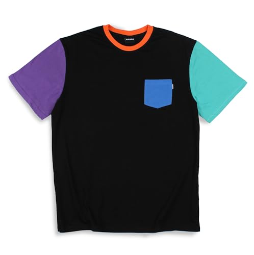 Agora Colour Block Hoodie - Sweat à capuche tricolore confortable pour homme et femme
