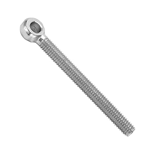 Bulloni a Occhiello M6x60, Occhielli a Vite, Ganci a Vite Ad Occhiello M6 X 60 Bulloni a Occhiello in Acciaio Inossidabile 304 Gancio Tondo Viti Ad Occhiello Filettate Confezione