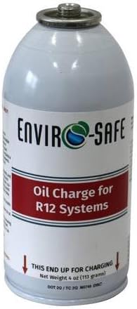 ENVIRO-SAFE OilCharge A/C Lubricant for R12 Systems – Compressor Oil Additive – 1pk-4oz-Cans Only