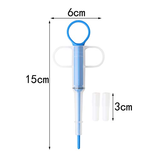 nuoshen 2 Stücke Tablette Feeder, Medikamenten Feeder Pet Pusher Spritze Pet Pusher Spritze Tabletteneingeber für Katzen kleine Hunde
