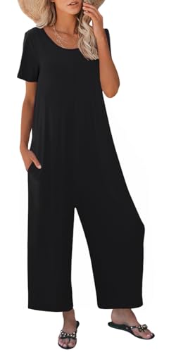 Btaiuo Womens Jumpsuit Summer Loose Overalls Casual Trendy Long Pants