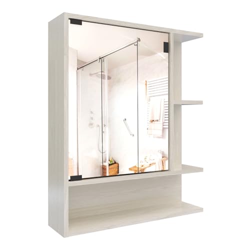 Encuentra gabinete de madera con espejo marca maderkit, en la categoría de espejos para baño. Gabinete de madera con espejo Marca MADERKIT 4