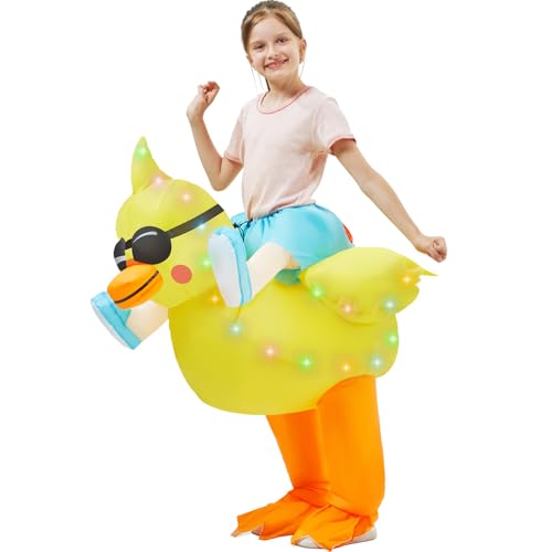 Disfraz inflable infantil con luces LED verano