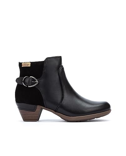 PIKOLINOS High-Heel Ankle Boot Leather Rotterdam for Woman Black