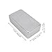 BESTonZON Aluminum Electronics Enclosure Box for Guitar Effects Portable Multi-purpose Design for Easy Storage and Protection of Devices