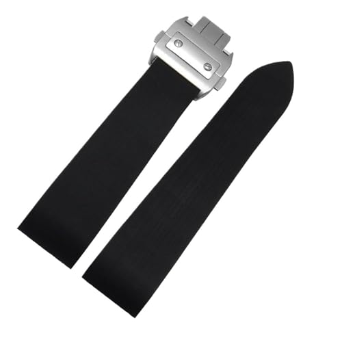 Bracelet silicone de qualité supérieure pour Cartier Santos 100 W2020007