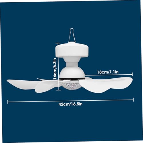 Ventilateur de plafond à 6 pales avec télécommande 2 en 1 et éclairage LED intégré
