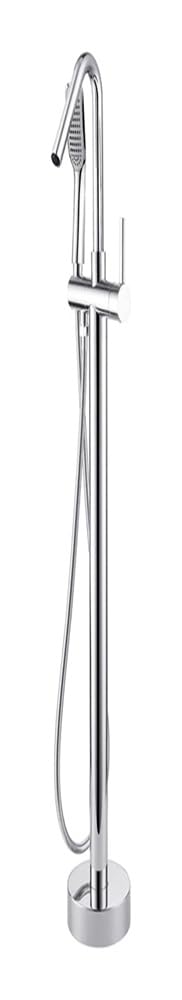 SBCGFY Freestanding Bathtub Faucet With Hand Shower - Floor Mount Tub Filler, Single Handle Bathroom Faucet, Ideal For Modern Bathrooms, Luxury Bathing Experience,