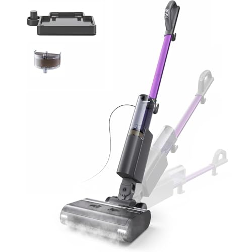 Image of Steam Mop for Floor Cleaning, Lightweight Electric Mop with Deep Steam, Self-Cleaning, NA-IX Limescale Protection, Power-Assisted Drive, 180 Lie Flat & LED Light for All Sealed Hard Floors