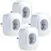 Produktbild WLAN Steckdose, SP22 Alexa steckdose 4er Pack, Smart Steckdose misst den Stromverbrauch, Alexa Zubehör, Kompatibel mit Alexa&Google Home, mit Fernsteuerung,Sprachsteuerung und Zeitschaltuhr,16A