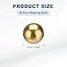 uxcell 20 Pcs Bearing Balls, 7mm Diameter H62 Precision Solid Brass Bearing Balls Industrial Brass Ball Spheres for Machinery, Automotive, and DIY