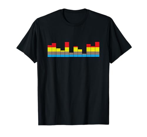 Graphic Equaliser T shirt, DJ Tee, Music tshirt, techno, ele T-Shirt