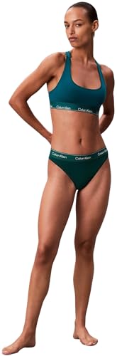 Calvin Klein Damen Bralette Unlined mit Logobund, Blau (Turf), XXS 4