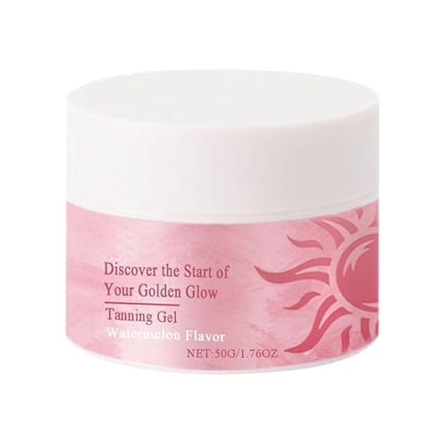 Gel bronceador marrón | Crema de gel acelerador de bronceado natural, loción bronceadora nutritiva 50 g para tumbona, vacaciones, piscina, verano, interior y exterior