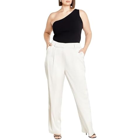 City Chic Rylie Plus Size Satin Pants Cover
