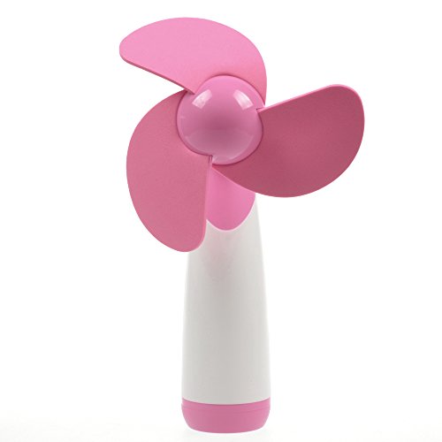 KLOUD City Pink Personal Hand-held/Portable Battery Operated Mini Air Fan for Home and Travel