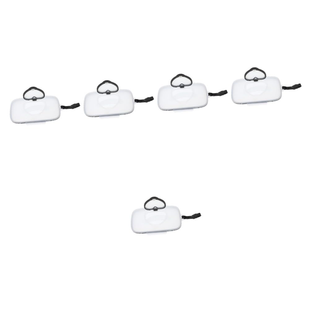 MAGICLULU 5 Piezas Caja de papel húmedo portátil caja bebe caja para humedas bebe estuche de para pañalera bolsa de reutilizables caja organizadora