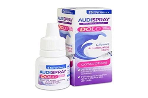 AUDISPRAY AUDYSPRAY DOLO Gotas oticas 7gr, Negro, Estandar Cover