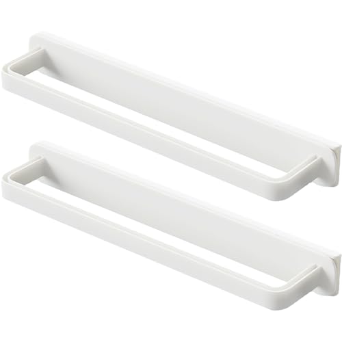 Yardenfun Porte-Serviettes Mural Auto-Adhésif Coulissant sans Perçage Rangement Pratique pour Serviettes Et Cuisine Salle De Bain 10.4 X 2.2 X 1.2 Pouces