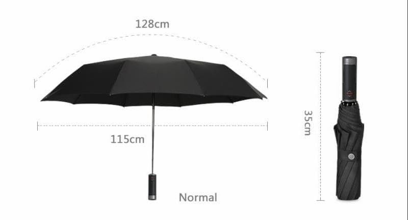 Parapluie bordeaux Krago de qualité supérieure 10 baleines robustes - 6