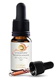 SUNDAY NATURAL® Vitamin B12 Tropfen für Kinder - 10 µg B12 Vitamin pro Tagesdosis - Beide aktive Formen, Methylcobalamin + Adenosylcobalamin - 10ml Vitamin B12 Kinder - Vegan, Laborgeprüft