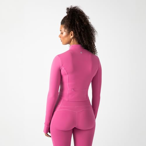 Image of YITTY Active Women's Ultraluxe Full Zip Jacket, Athleisure, 4-Way-Stretch, Thumbholes