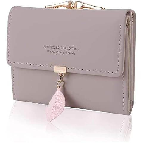 KQueenStar Leather Women's Wallet with Heart Buckle Cover