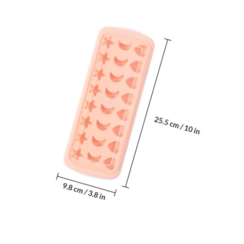 Molde para cubitos de hielo VICASKY silicona rosa miniatura 2