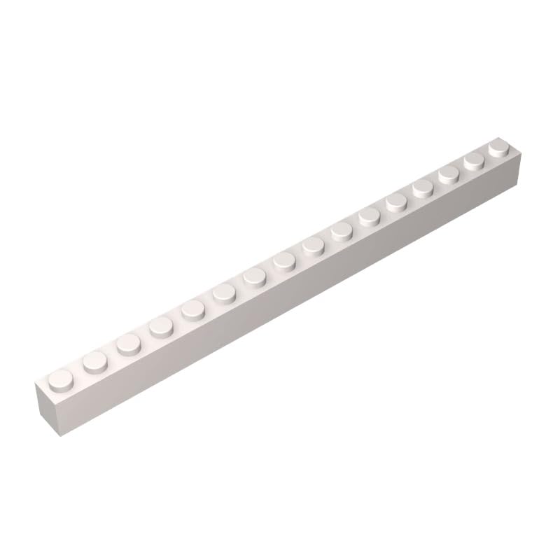 Gobricks 2465 Basic Bricks Brick 1x16 10 Pieces GDS-539 Compatible with Lego Building Blocks Color:White — image 1