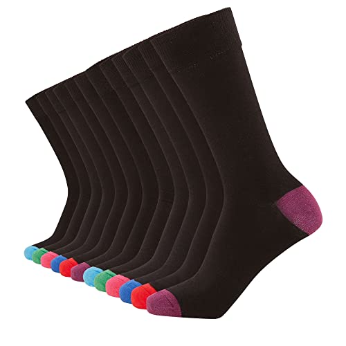 Lot De 12 Chaussettes Scolaires FM London - Mixte Enfant - Coton Respirant - Taille Unique