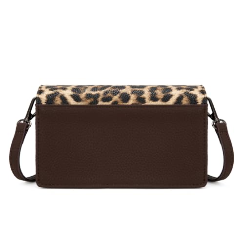 Image of Wrangler Small Crossbody Purse for Women, RFID Wallet with 6 Card Slots | Compact RFID Crossbody Wallet with 3 Compartments, 6 Card Slots, Center Zip Pocket and Removable Adjustable Strap