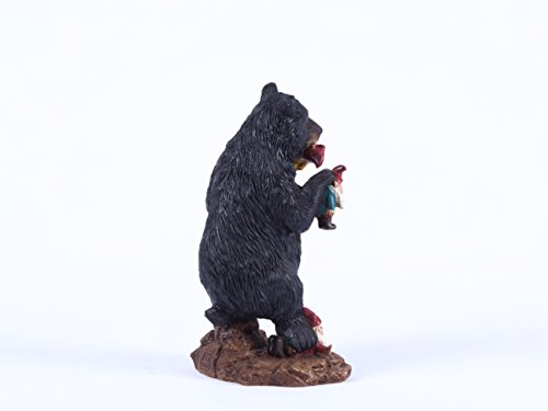 Estatua de oso con gnomos de Hi-Line Gift miniatura 6