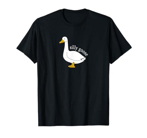 Funny Silly Goose Meme Cute Goose Aesthetic Trendy Clothing T-Shirt