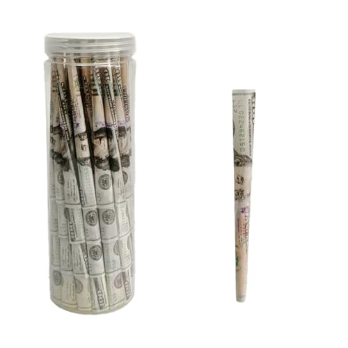Conos de pitillos de papel, 100 unidades, negros miniatura 1