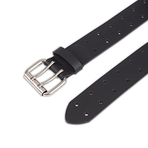 Dickies Men's Leather Two Hole Double Prong Bridle Belt, Large, Black3