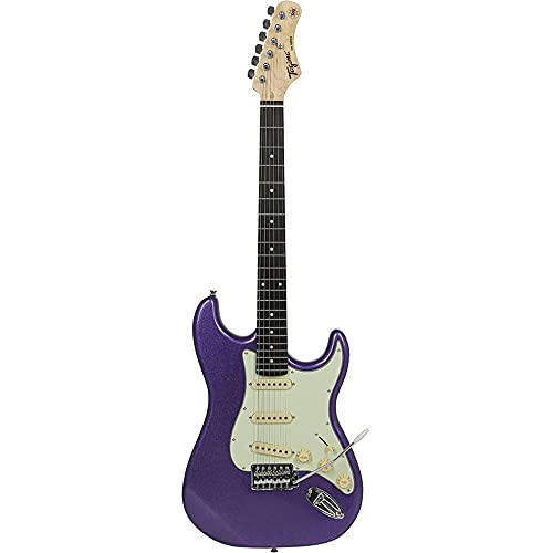 Guitarra elétrica TAGIMA - TG 500 MPP DF MG, Metallic Purple Dark Fingerboard Mint Green