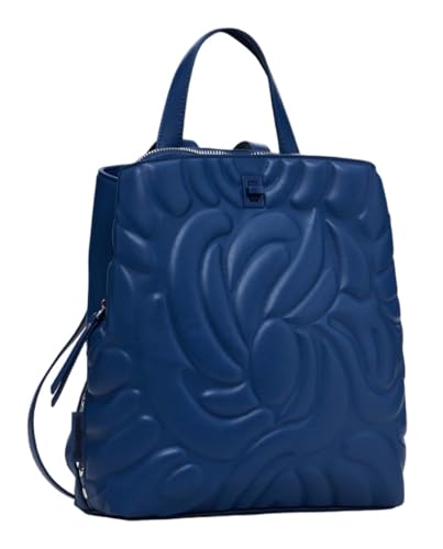 Desigual Mini sac à dos en polyuréthane pour femme, Azul Noche, Taille unique