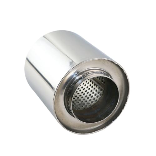 Silenciador de escape universal de acero inoxidable de 2,5 pulgadas para tubo de automóvil