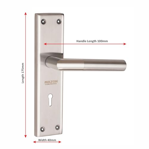 Image of Milton Stainless Steel Mortise Lock Set Capsule T.T. Steel
